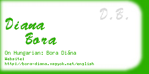 diana bora business card